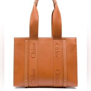 NWT Chloe Woody Medium Leather Tote
